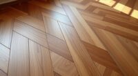 diagonal wood flooring arrangement