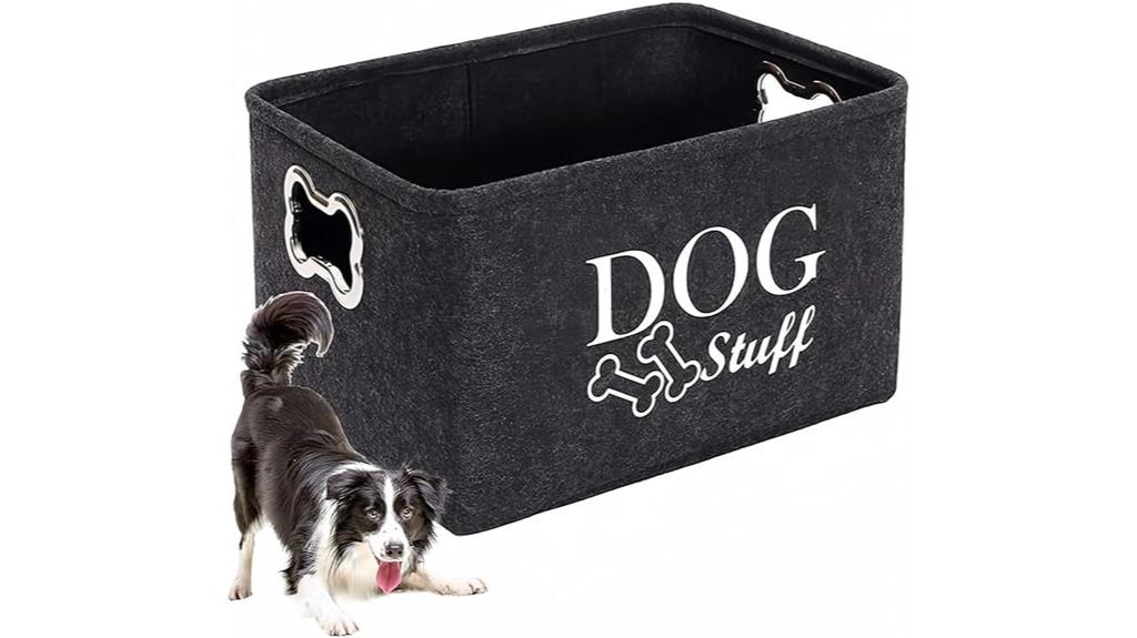 dog toy storage basket