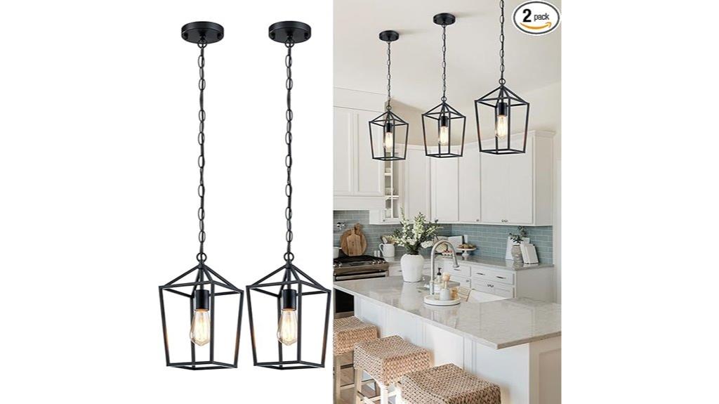double farmhouse pendant lights