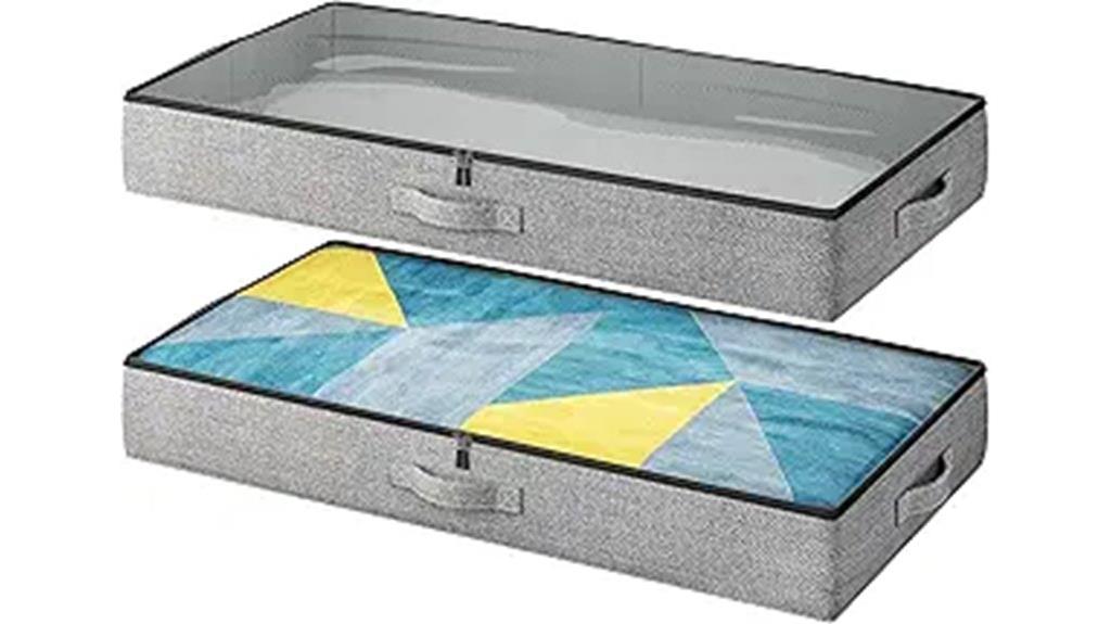 dual underbed storage bins