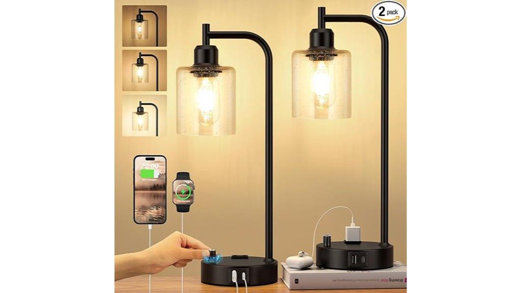 dual usb outlet lamps