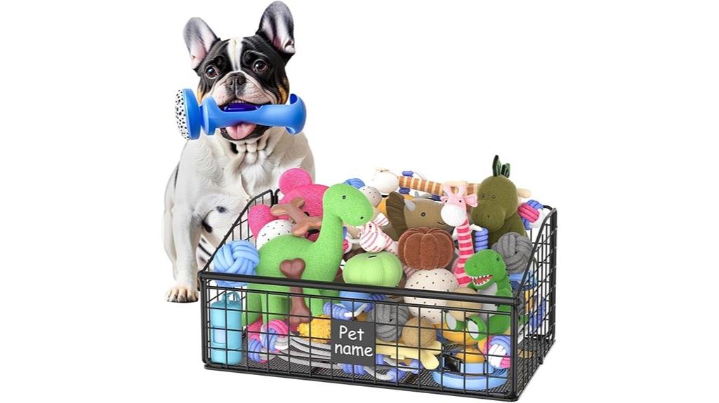 durable dog toy storage