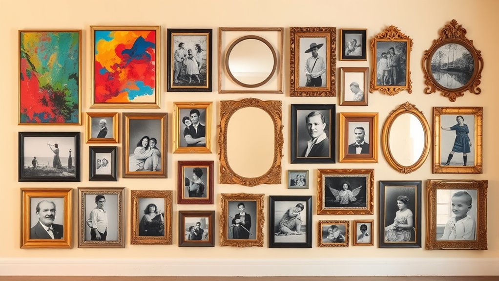 eclectic salon style arrangements