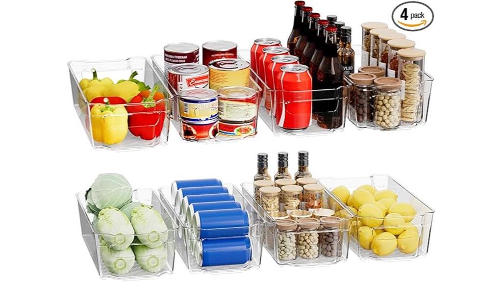 eight bpa free fridge bins