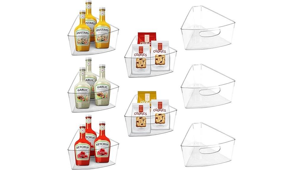 eight pack lazy susan bins