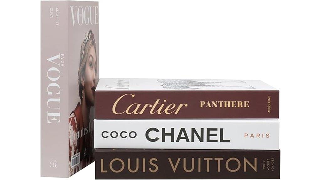 elegant decorative book set