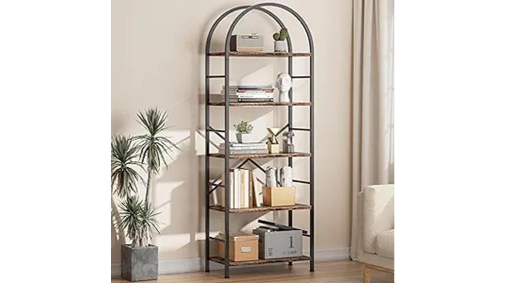 elegant multi tiered bookshelf