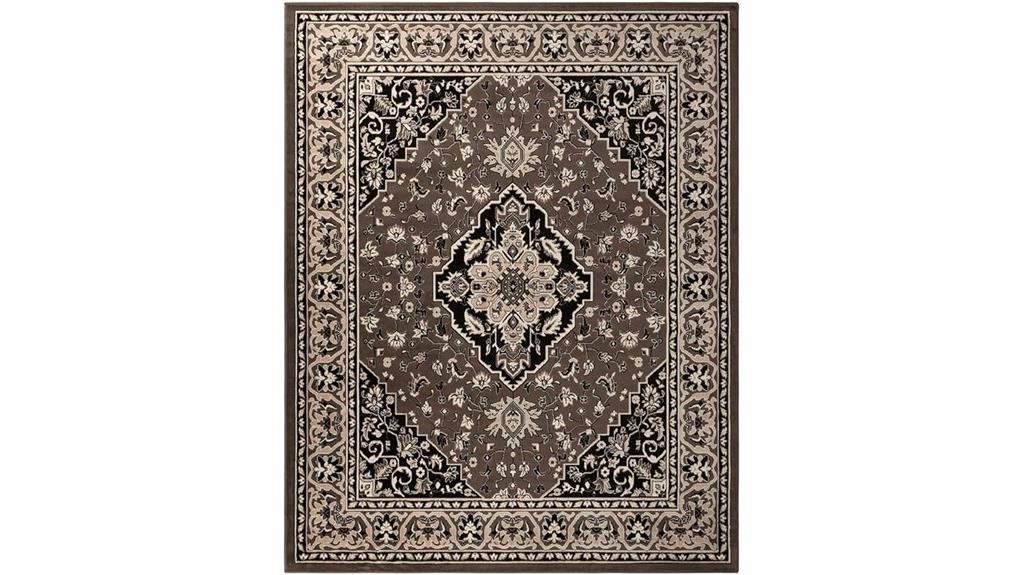 elegant traditional water resistant rug