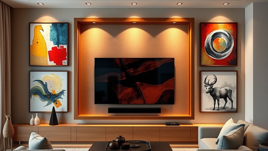enhance tv with art