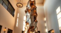 entryway art size and illumination