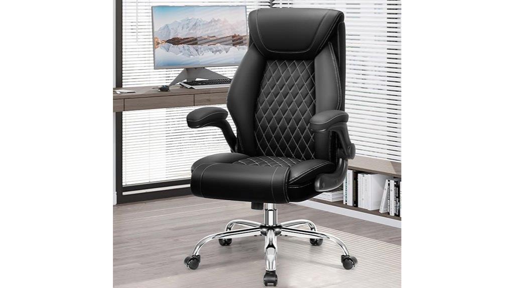 ergonomic lumbar flip up