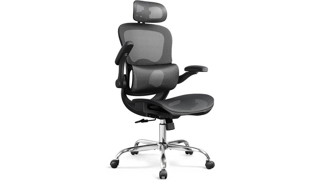 ergonomic mesh lumbar chair