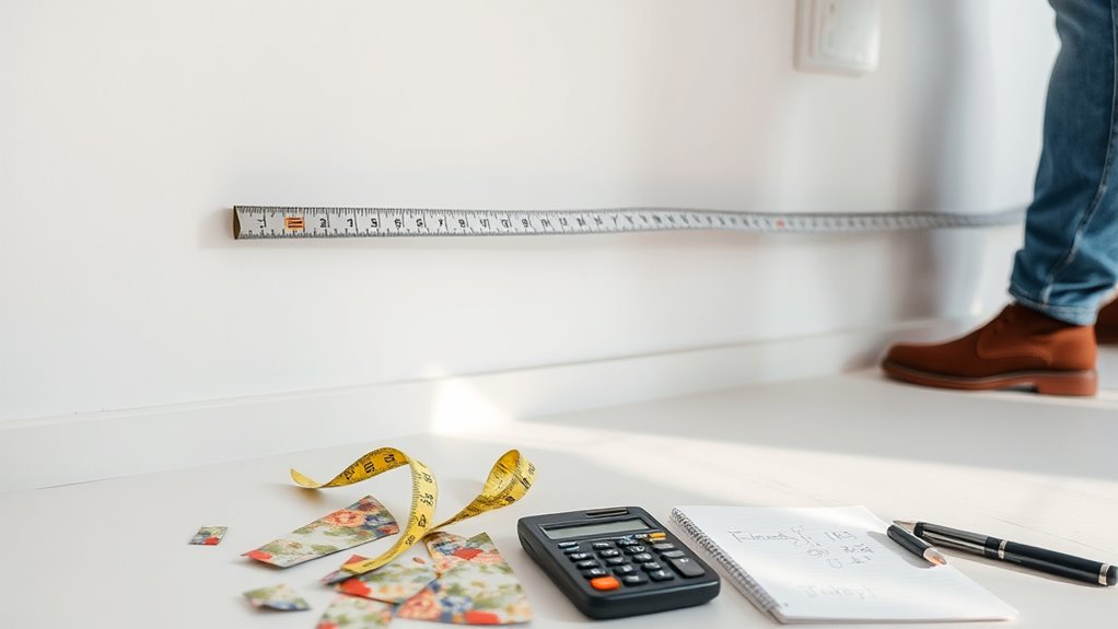 estimate wallpaper waste carefully