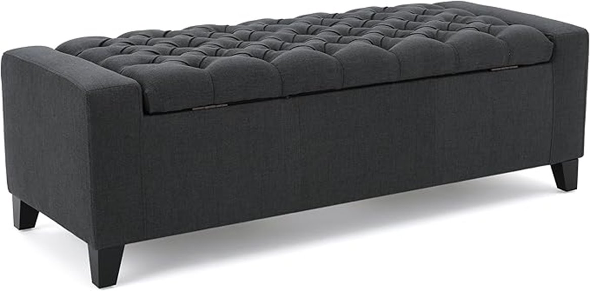 fabric ottoman storage