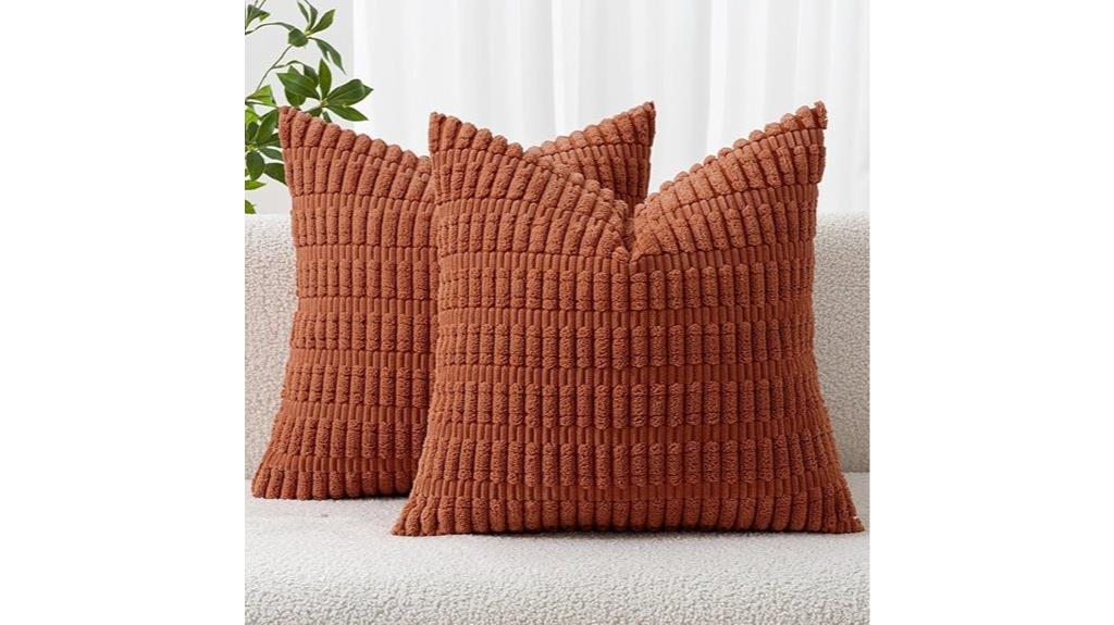 fall corduroy pillow covers