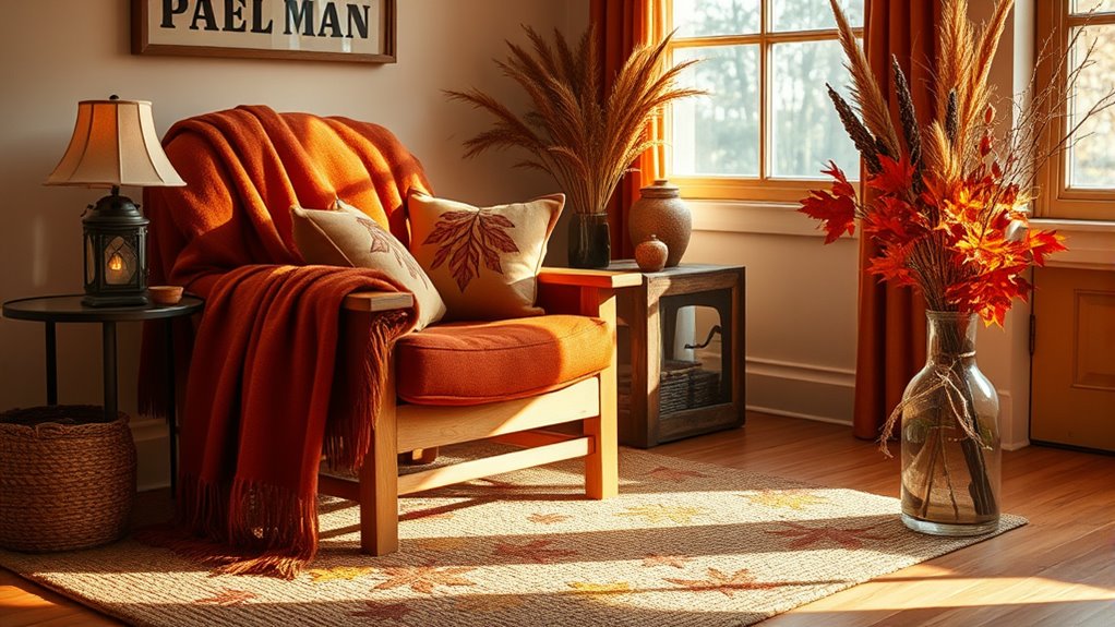 fall inspired cozy home accents