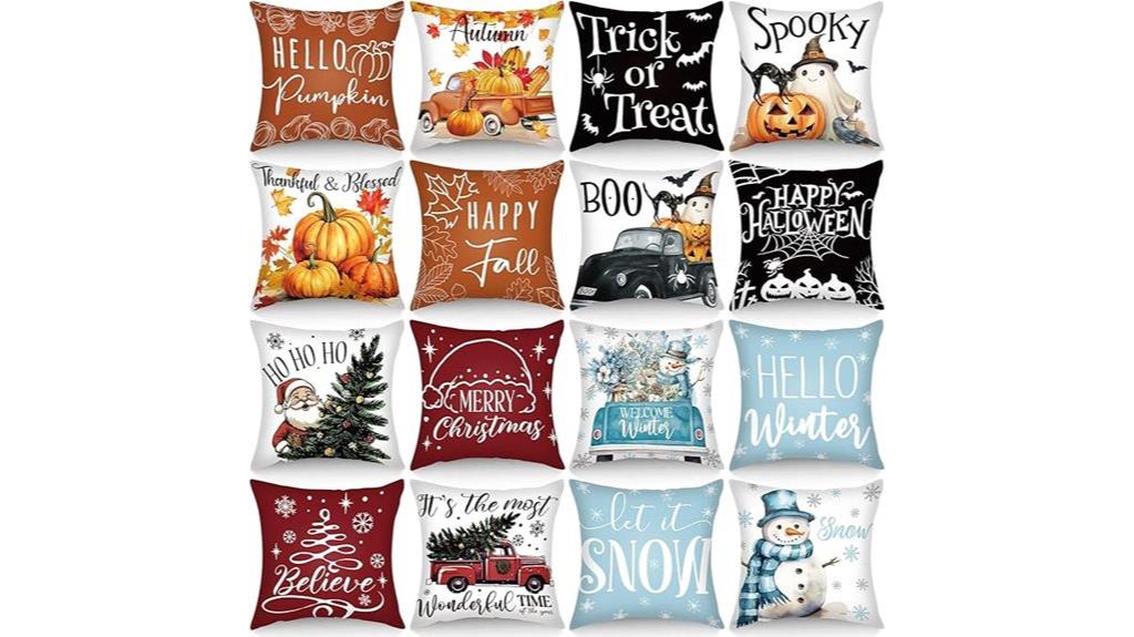 fall themed pillow covers