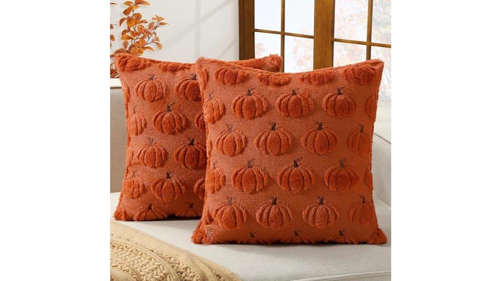fall themed throw pillow covers