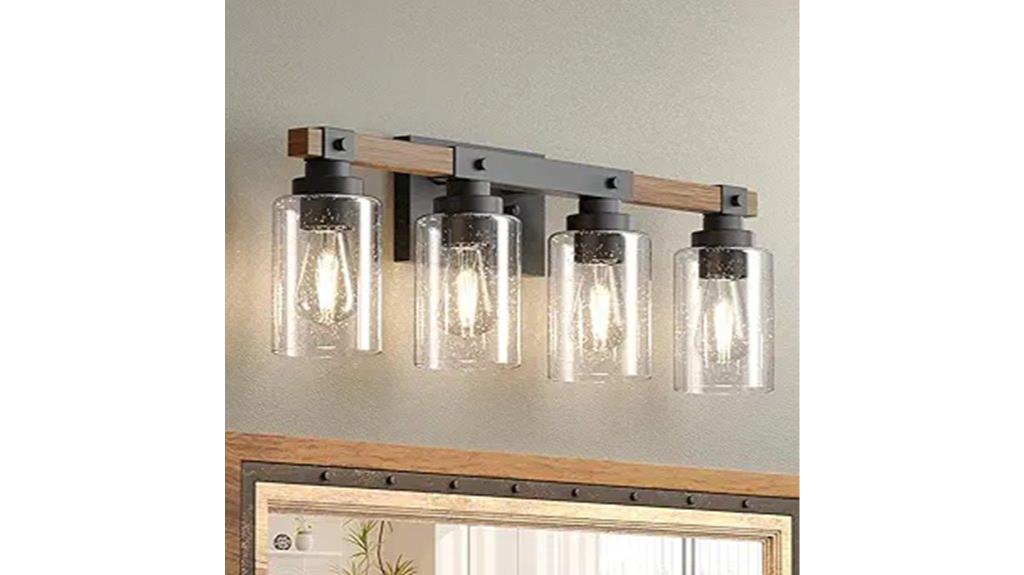farmhouse bathroom vanity lighting