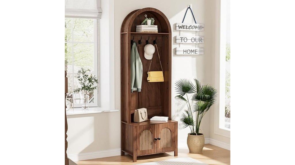 farmhouse hall tree organizer