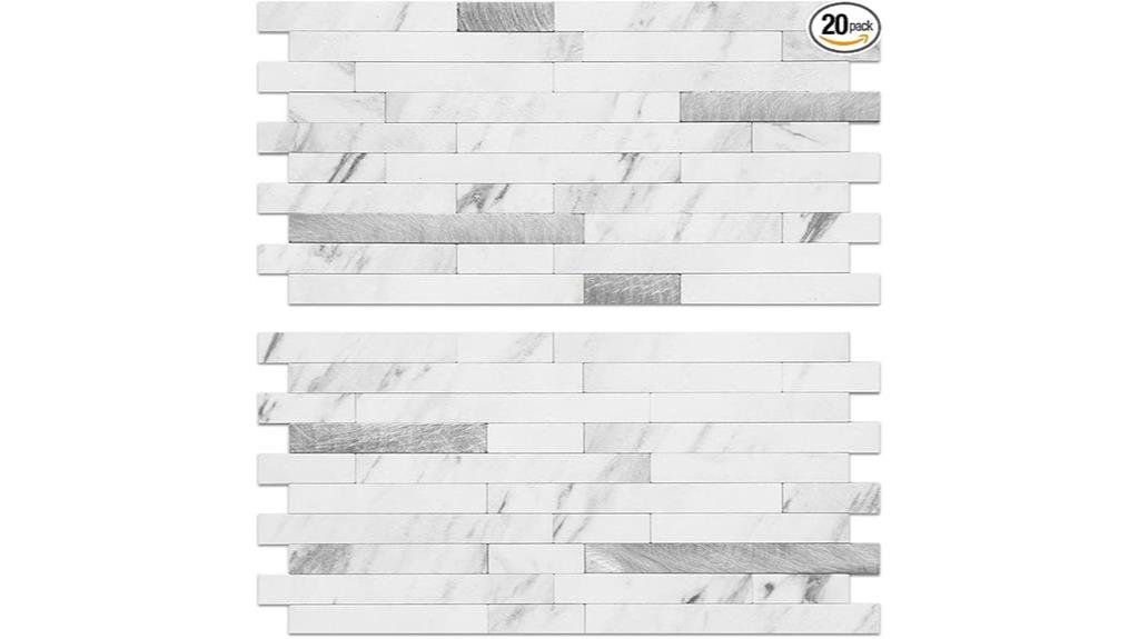 faux stone backsplash sheets