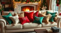 festive holiday decor pillows
