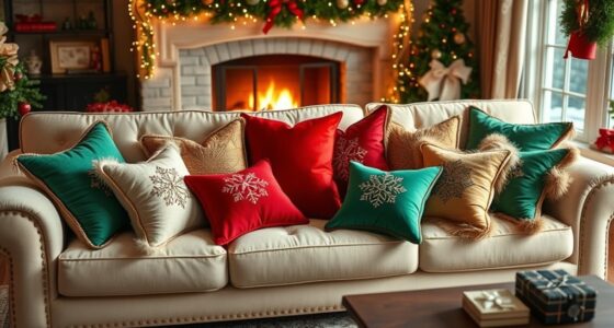 festive holiday decor pillows