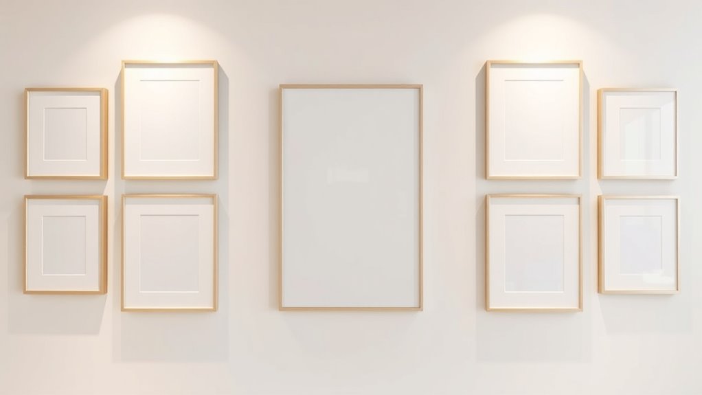 floating sleek minimalist display