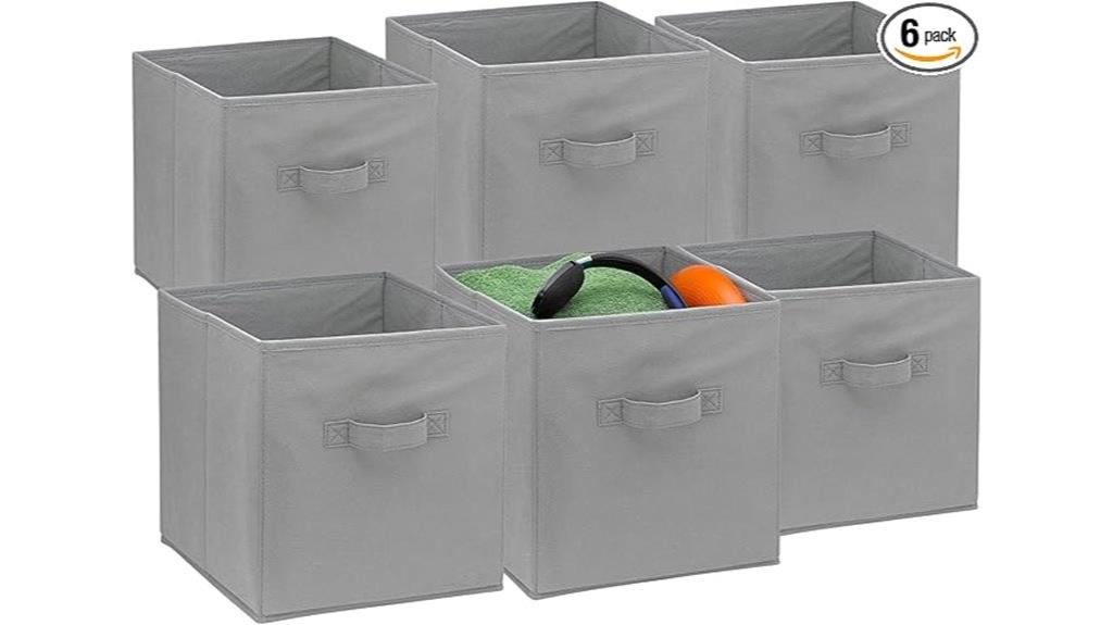 foldable storage cube bins