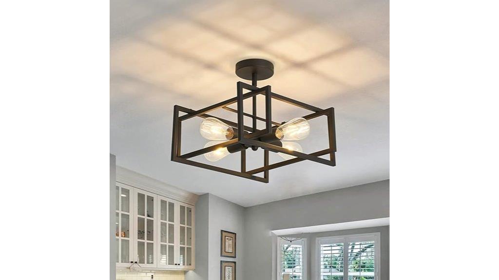 four light ceiling fixture