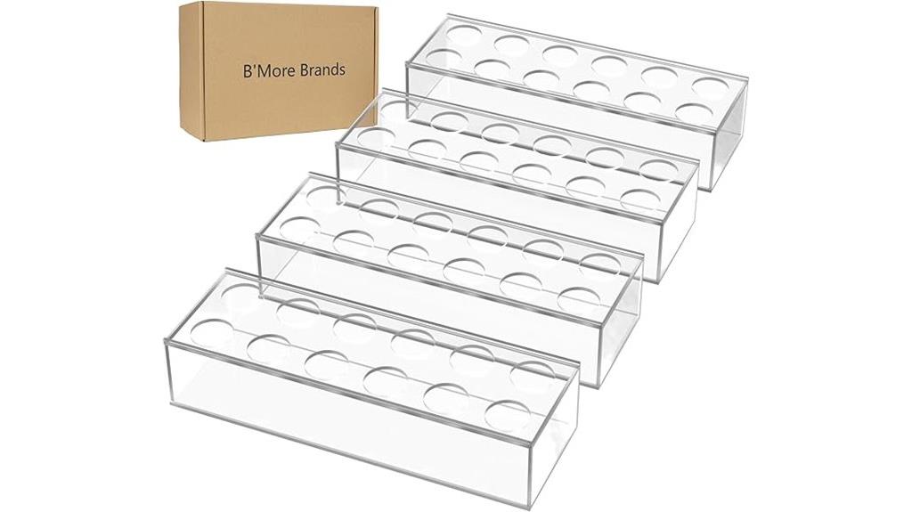 four pack acrylic vases