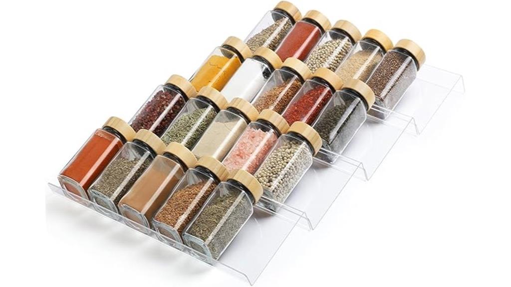 four tier spice drawer organizer