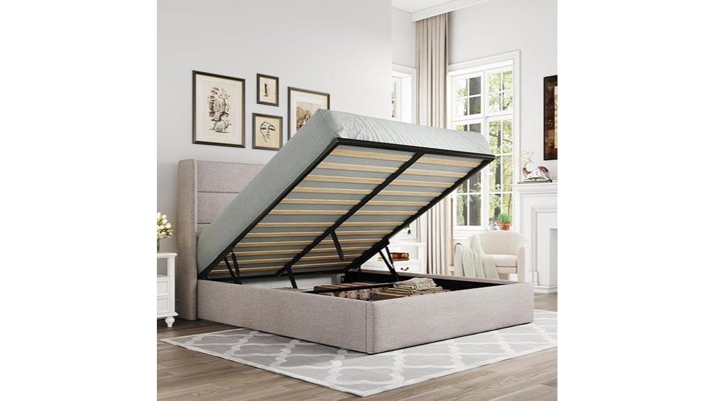 full size storage bed