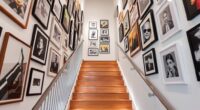 gallery wall on staircase