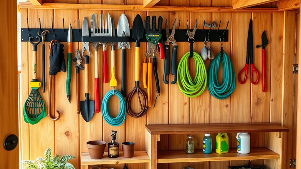 garden tool storage solutions