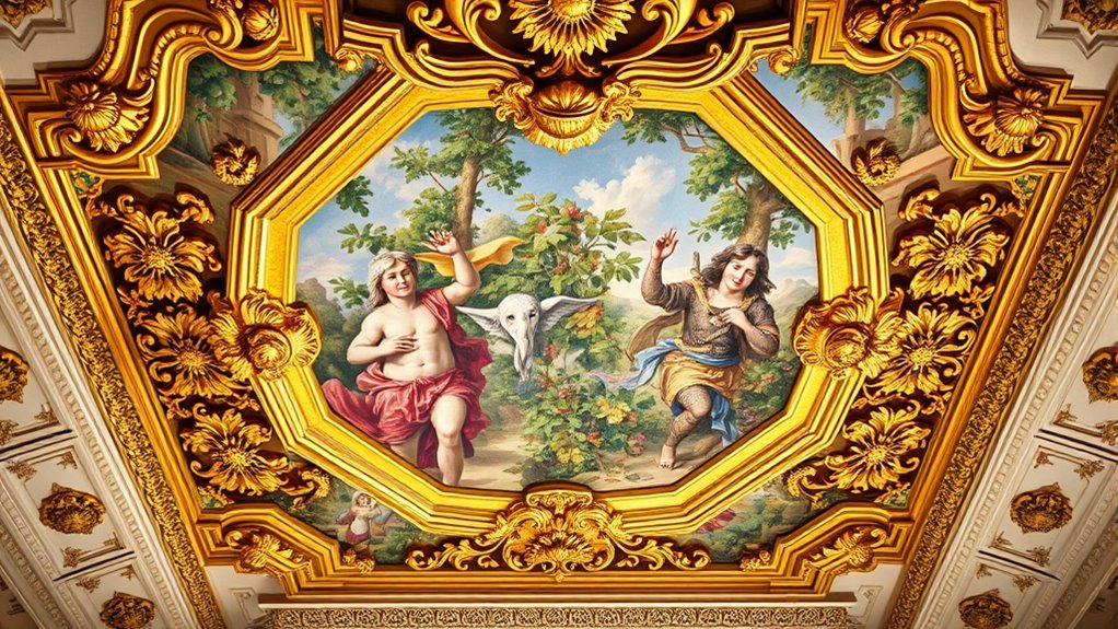 gentle care preserves ceiling artwork