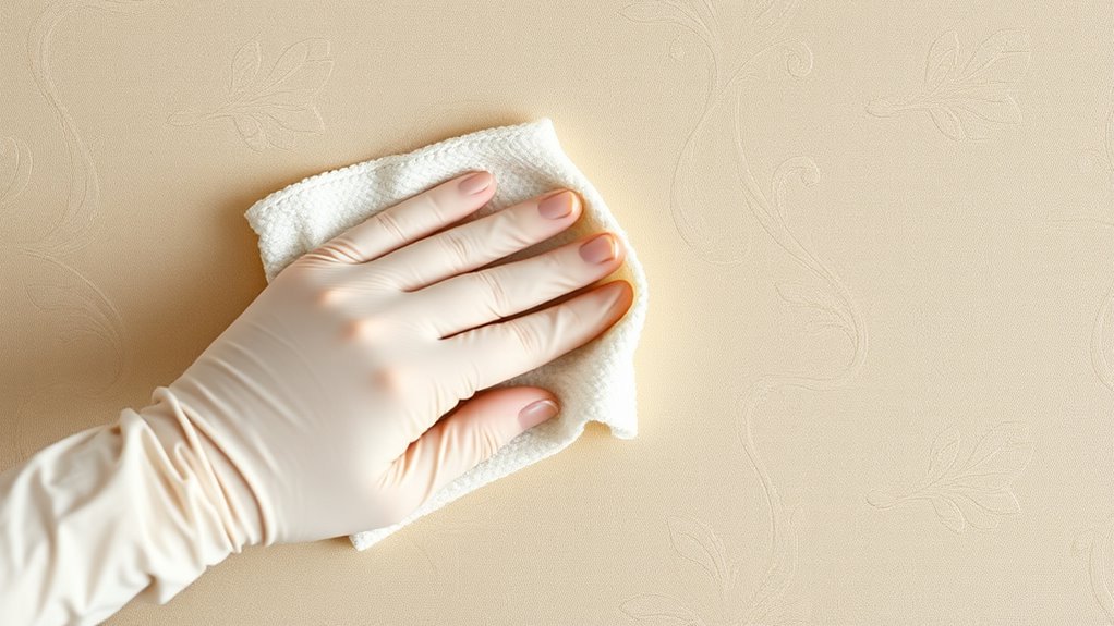 gentle cleaning preserves textured surfaces