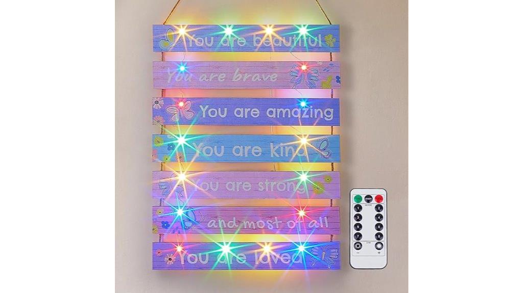 girls led room decor