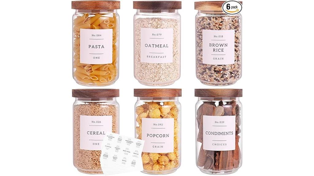 glass jars with lids