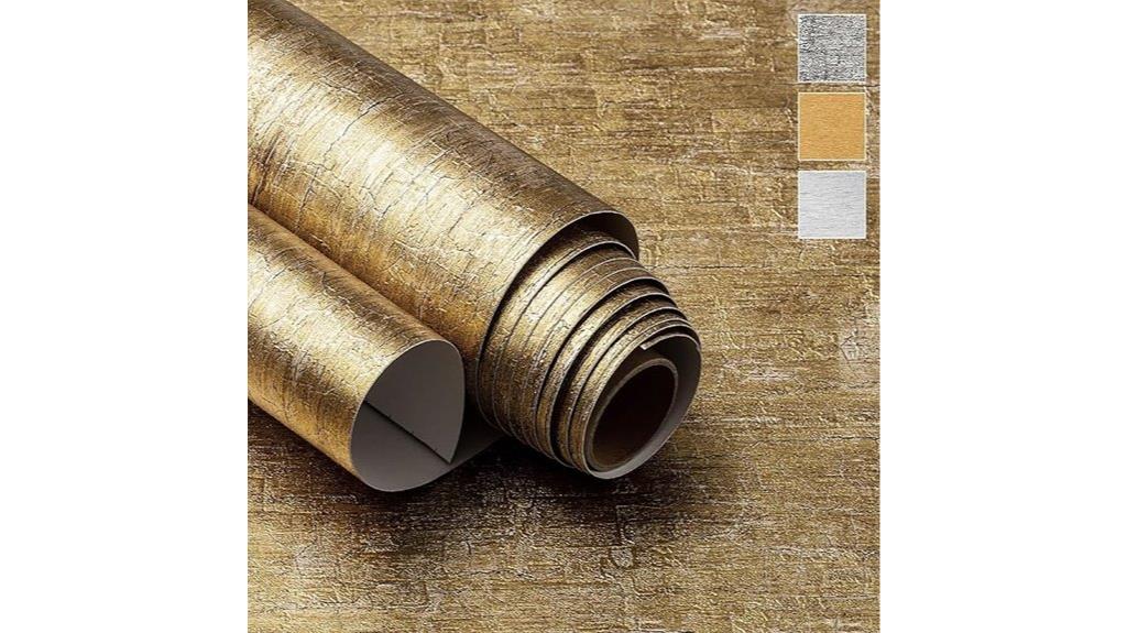 gold peel and stick wallpaper