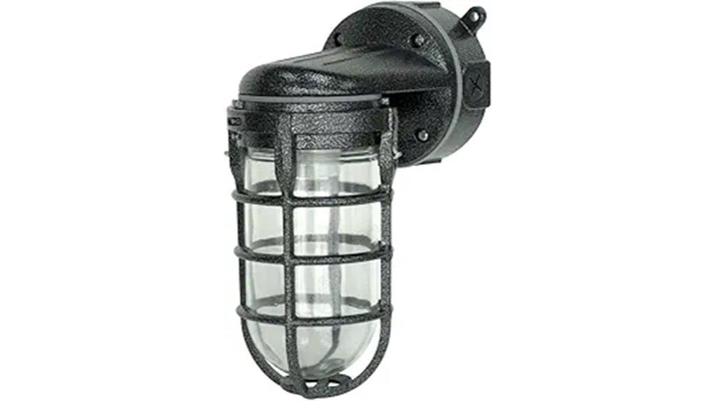 hammered black wall light