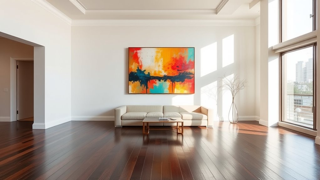 hang art at eye level