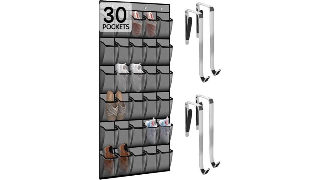 hanging mesh shoe storage