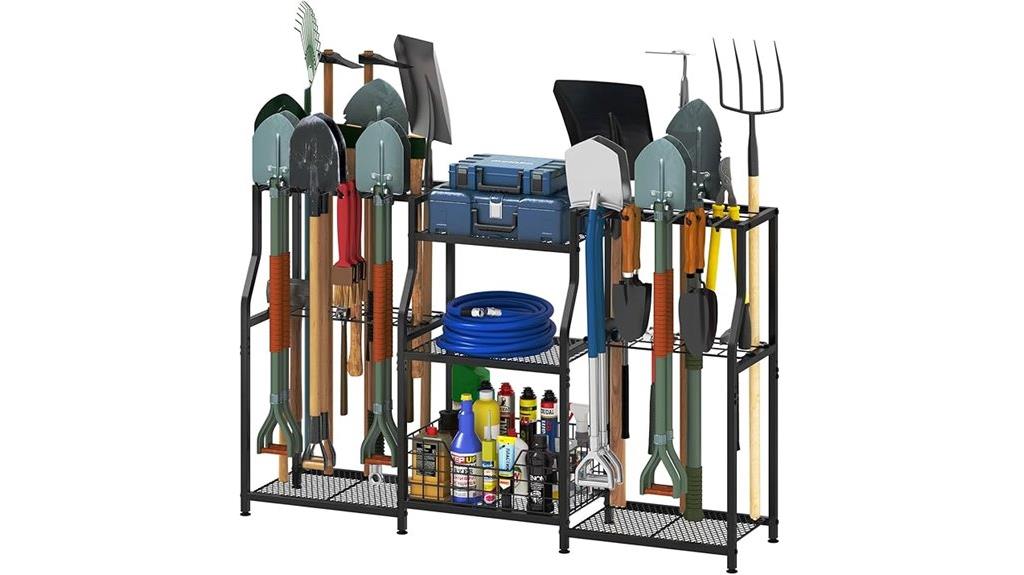 heavy duty garden tool rack