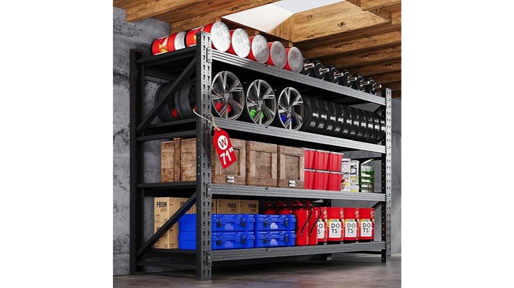 heavy duty steel shelving