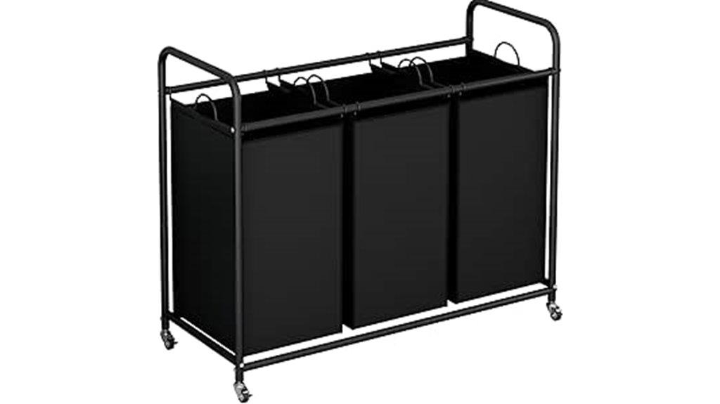 heavy duty wheeled laundry hamper