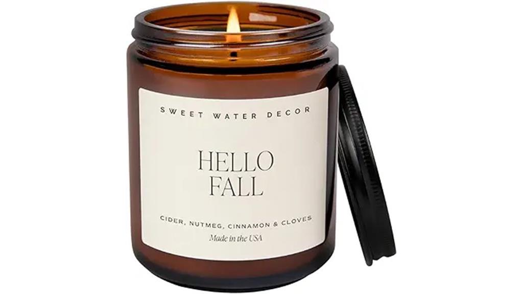 hello fall soy candles