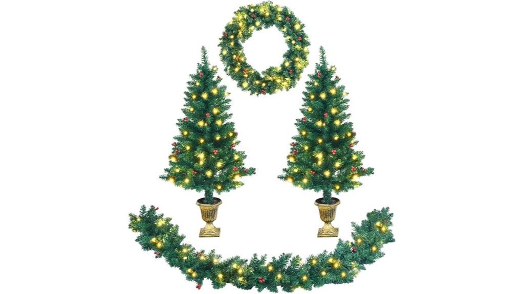 holiday christmas grill set