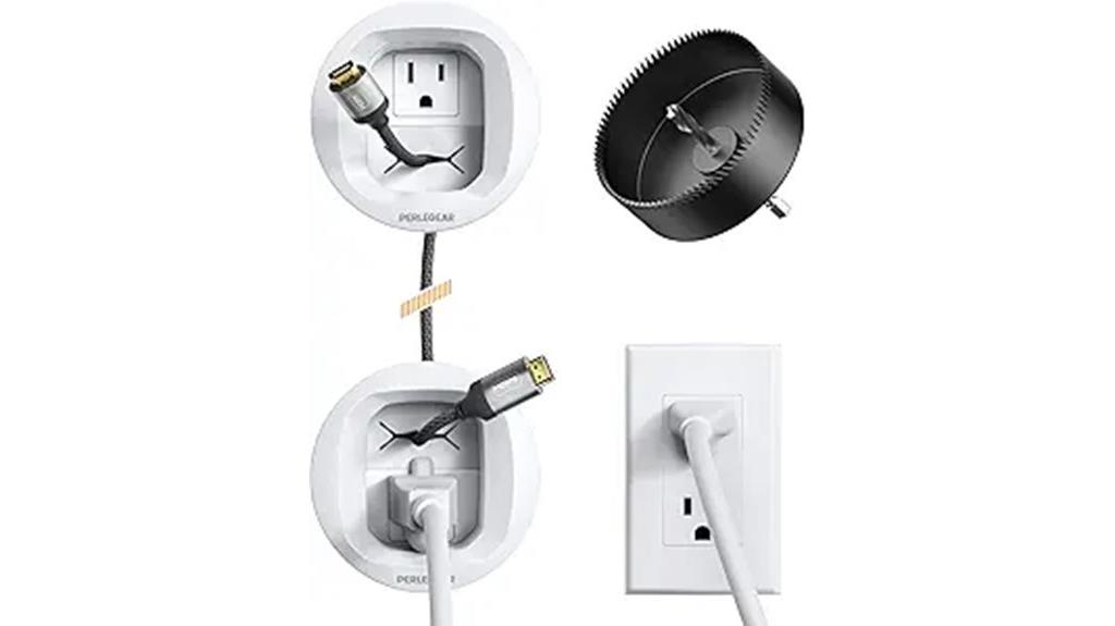 in wall cable management kit