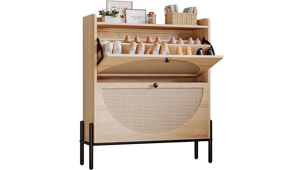 iron shoe cabinet drawer